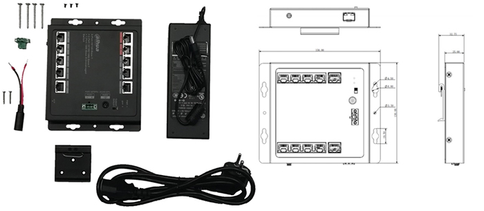 РЕЛІЗ КОМУТАТОРА DH-PFS3111-8ET-96-F